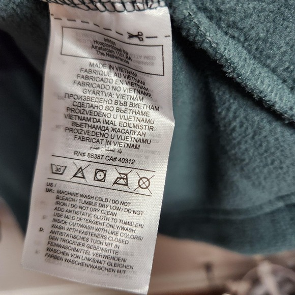 Adidas Jacket Mens XS Mineral Green Trefoil FZ Tedd Full Zip Polar Fleece HK7297 - Picture 5 of 10